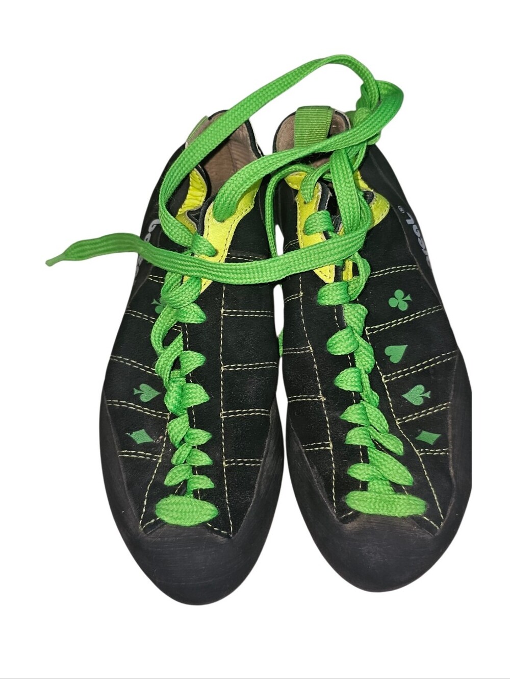 💰Berghaus Black Sneakers with Neon Green Laces and Trim